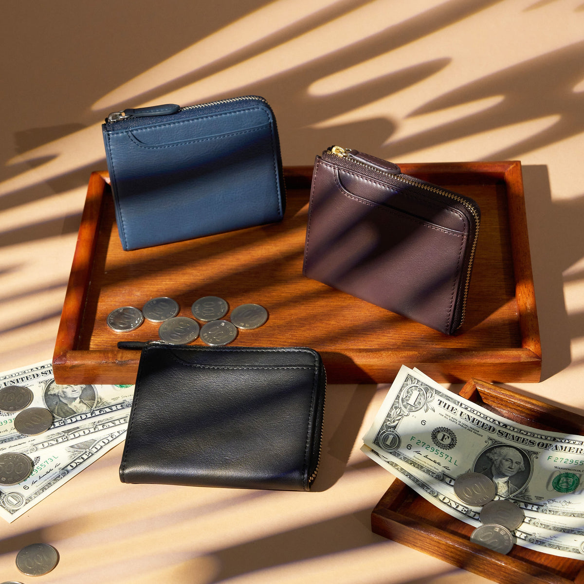 Alba L zip Wallet｜Soft Leather