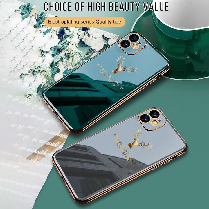 2020 Deer Pattern Camera All-inclusive Electroplating Process iPhone Case