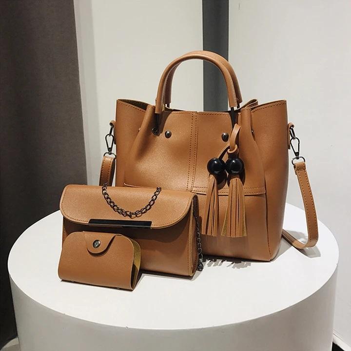 🔥3 Pcs / 1 Set 🔥Leather Handbag(Free shipping today)