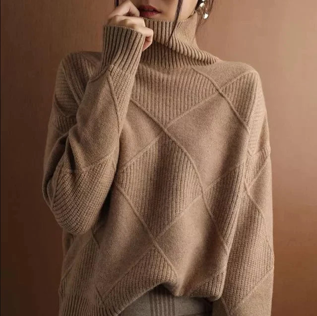 AUTUMN FLASH SALE🔥CASHMERE TURTLENECK SWEATER CARDIGAN