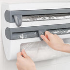 Multifunction Film Storage Rack Cutter for Kitchen【Nail free】 