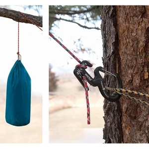 Small Aluminum Rope Tightening Mechanism With Carabiner Clip（ Buy 8 Free Shipping !!!）