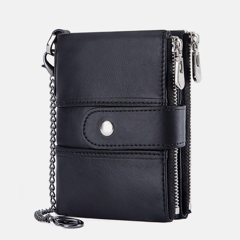 Genuine Leather Anti-theft Retro Wallet With Chain (Buy 2 for free shipping)