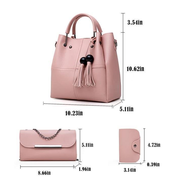 🔥3 Pcs / 1 Set 🔥Leather Handbag(Free shipping today)