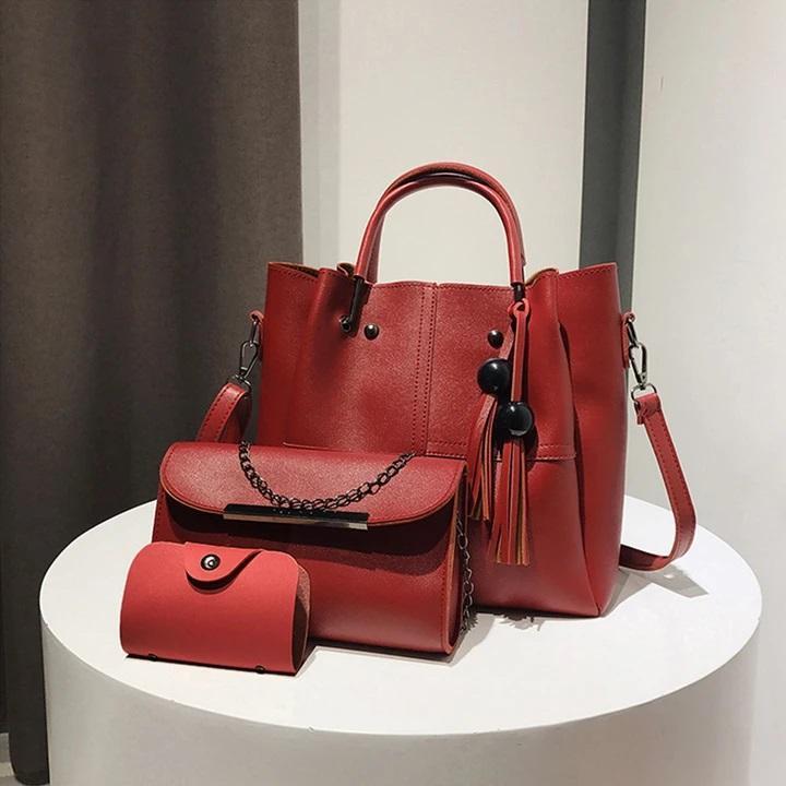 🔥3 Pcs / 1 Set 🔥Leather Handbag(Free shipping today)