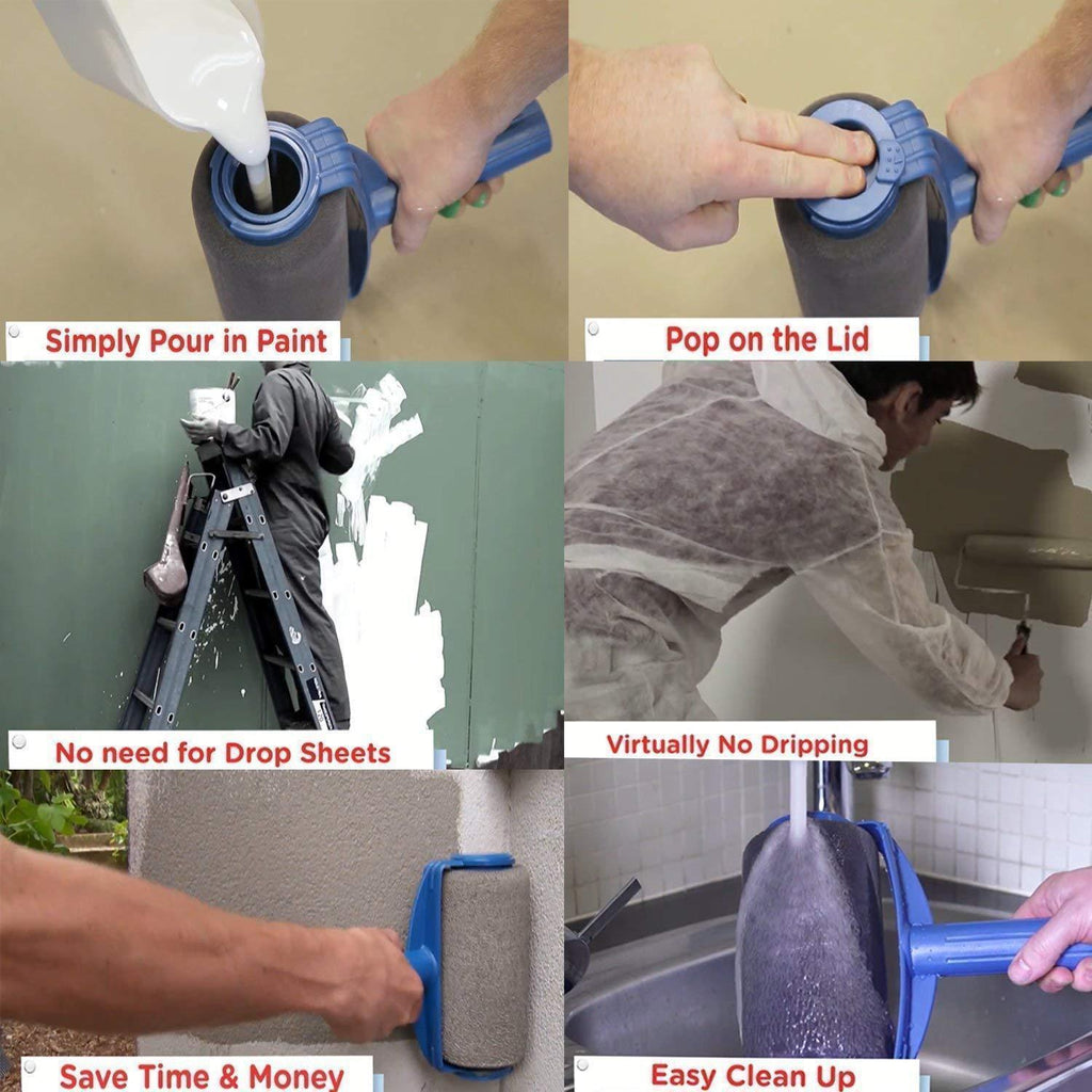 Paint Roller Brush Painting Handle Tool