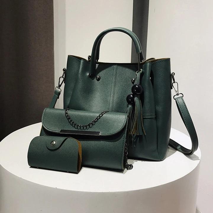 🔥3 Pcs / 1 Set 🔥Leather Handbag(Free shipping today)