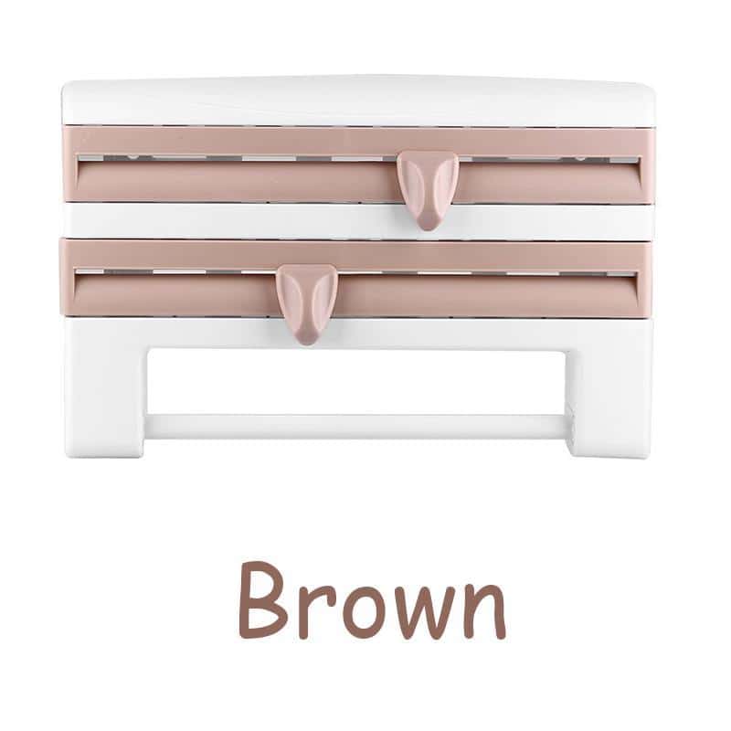 Multifunction Film Storage Rack Cutter for Kitchen【Nail free】 