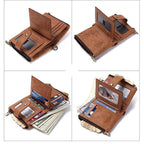 Genuine Leather Anti-theft Retro Wallet With Chain (Buy 2 for free shipping)