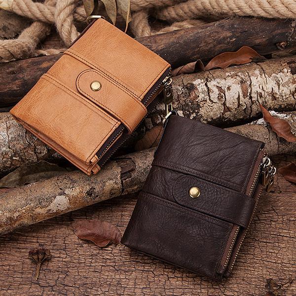 Genuine Leather Anti-theft Retro Wallet With Chain (Buy 2 for free shipping)