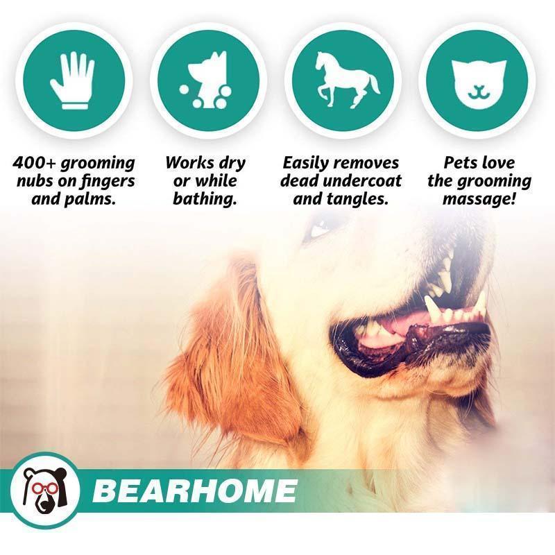 Pet Grooming Gloves For Cats, Dogs & Horses(Buy 2 pairs only $24.99)