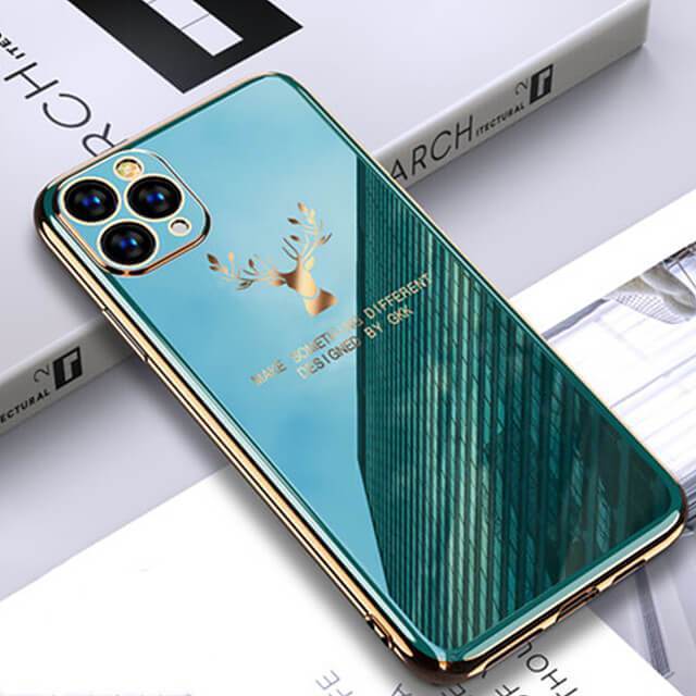 2020 Deer Pattern Camera All-inclusive Electroplating Process iPhone Case