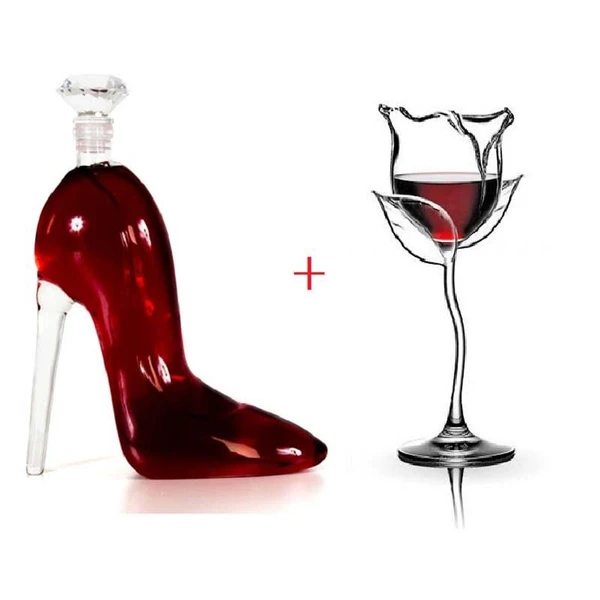 ROSE WINE GLASS (HANDMADE)-Buy 4 Free Shipping