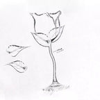 ROSE WINE GLASS (HANDMADE)-Buy 4 Free Shipping