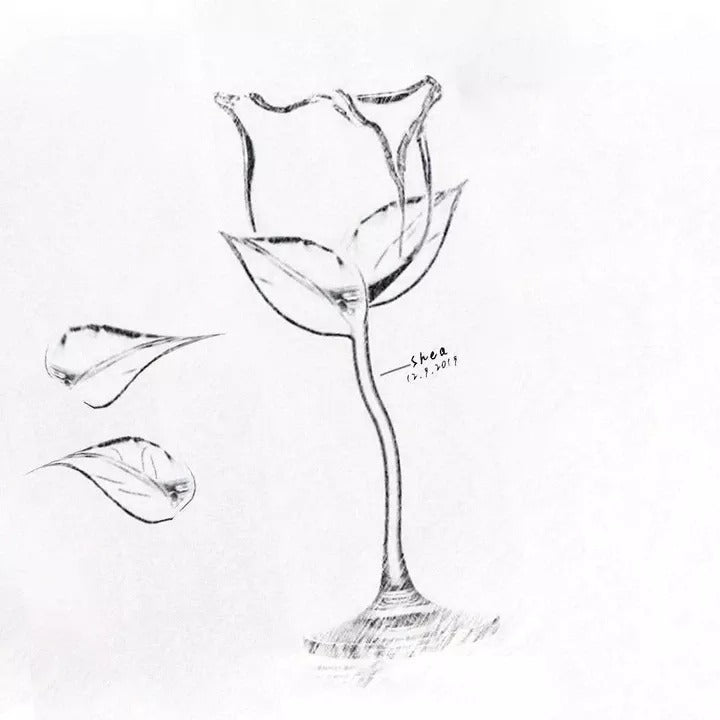 ROSE WINE GLASS (HANDMADE)-Buy 4 Free Shipping