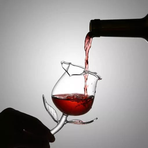 ROSE WINE GLASS (HANDMADE)-Buy 4 Free Shipping