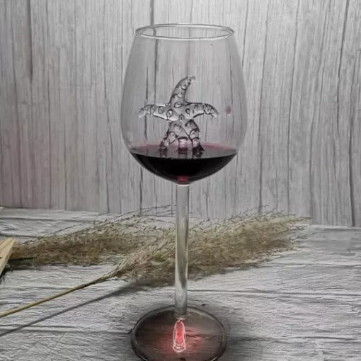 SHARK RED WINE GOBLET (Handmade)【BUY 4 FREE SHIPPING】