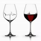 SHARK RED WINE GOBLET (Handmade)【BUY 4 FREE SHIPPING】