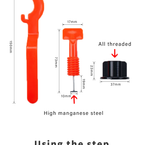 Reusable Anti-Lippage Tile Leveling System（50Pcs A Bag）