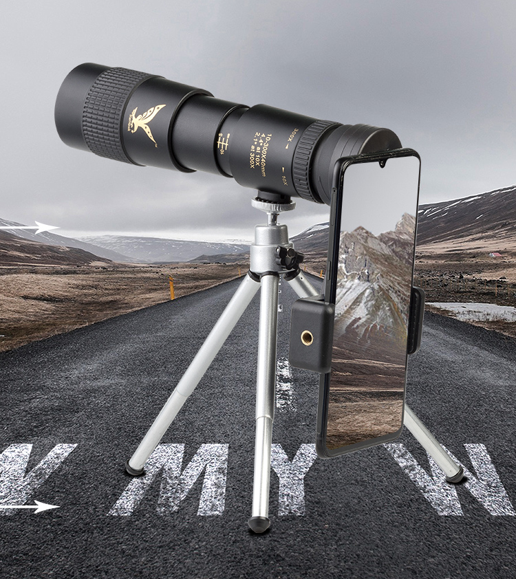 4K 10-300X40mm Super Telephoto Zoom Monocular Telescope(Released in July 2020)