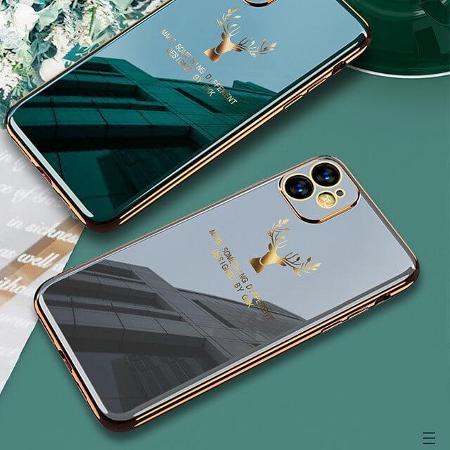 2020 Deer Pattern Camera All-inclusive Electroplating Process iPhone Case