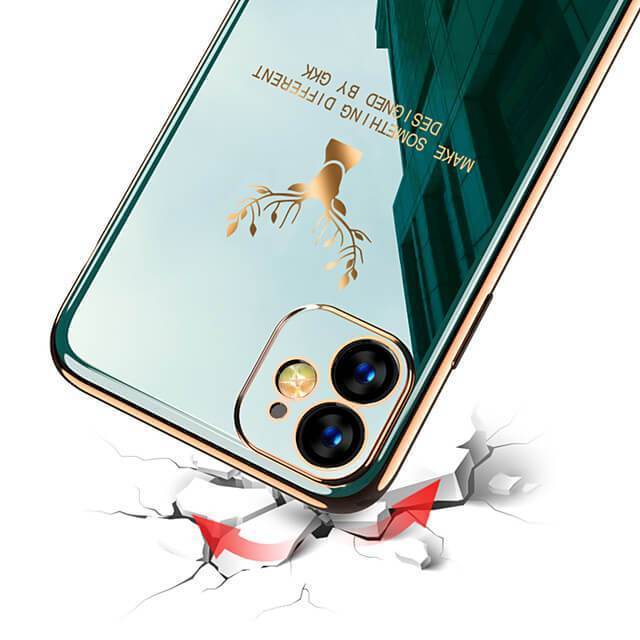 2020 Deer Pattern Camera All-inclusive Electroplating Process iPhone Case