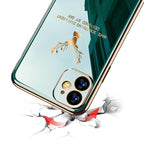 2020 Deer Pattern Camera All-inclusive Electroplating Process iPhone Case