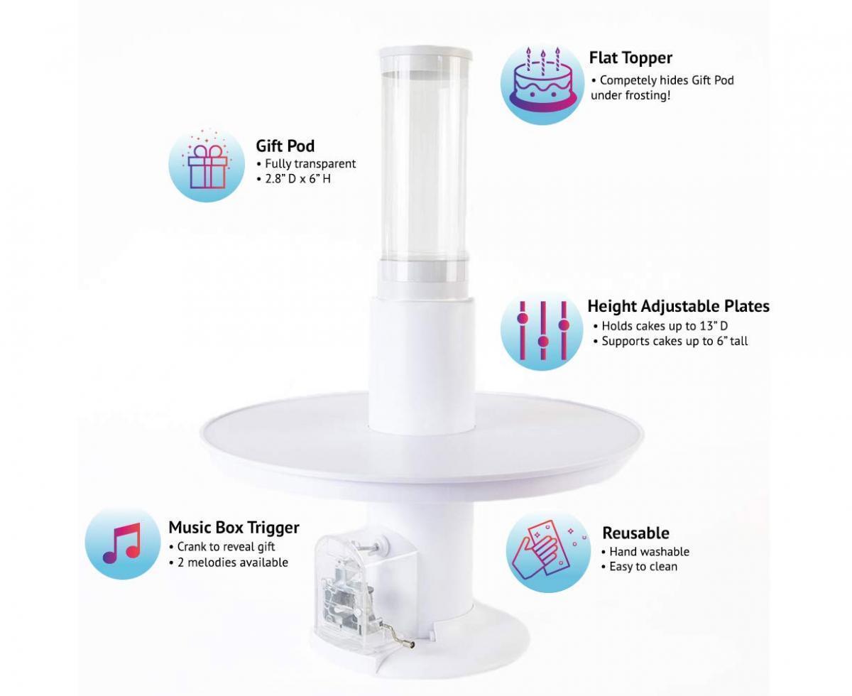 Surprise Cake - Musical Popping Cake Stand